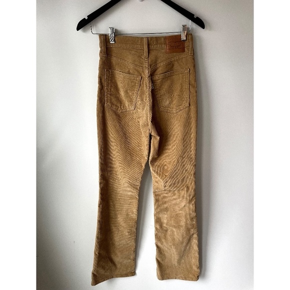 Levi's Ribcage Bootcut Boot Cut Corduroy Pants Camel 25 - Picture 6 of 7